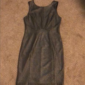 Silver high neck dress
